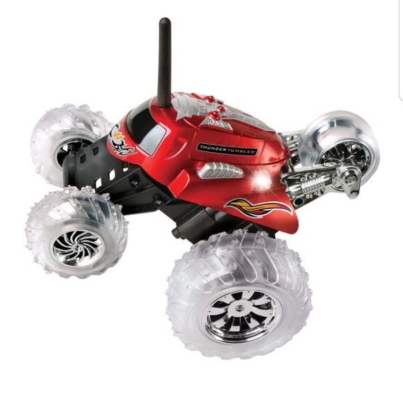 Black Series Radio Controlled 360 Rally Car Thunder Tumbler in red - Picture 1 of 10